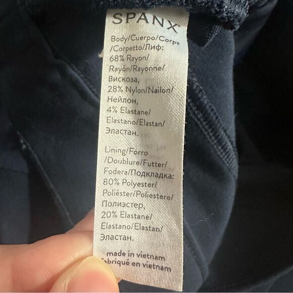 SPANX Women's Navy Blue The Perfect Pant Ankle 4-Pocket Size Medium 20202R - Picture 8 of 16